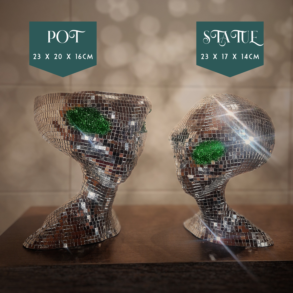 Mirror Ball Galaxy Gazer Decorative Statue