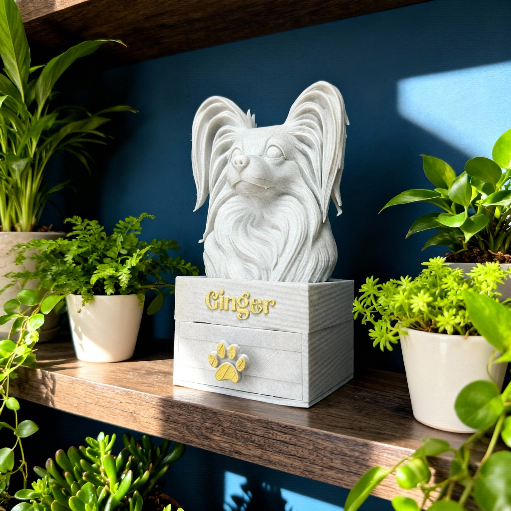 Custom Pet Bust Keepsake Box