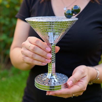 Disco Ball Barware Set - handmade mirror tile barware | Ripleys Nest