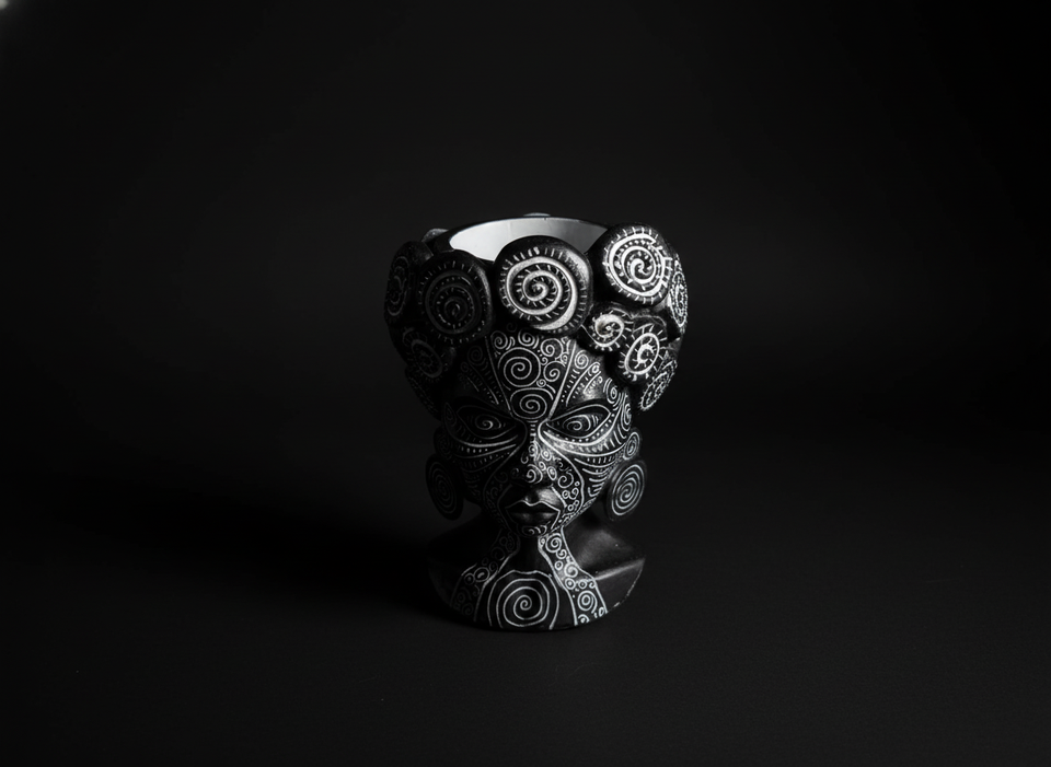 African head planter overhead view