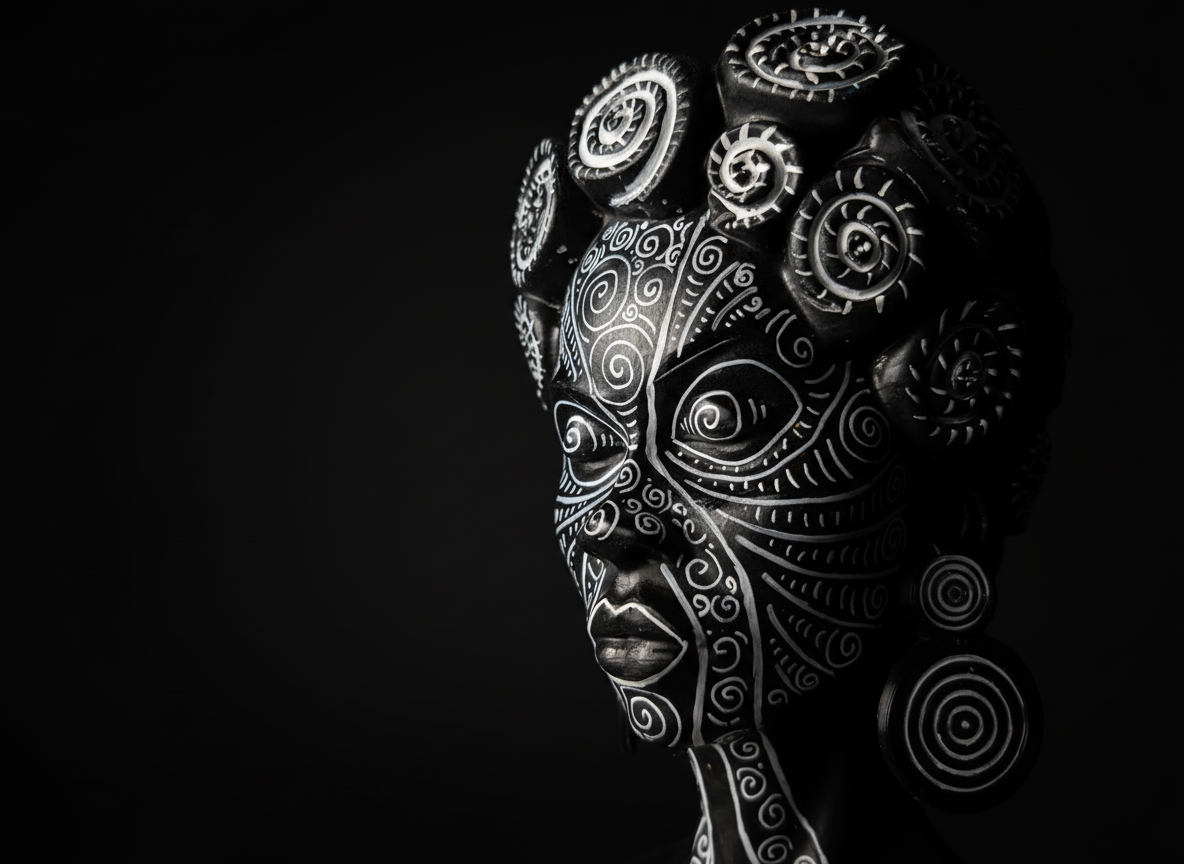 Mother of the Gyre concrete sculpture - three quarter angle