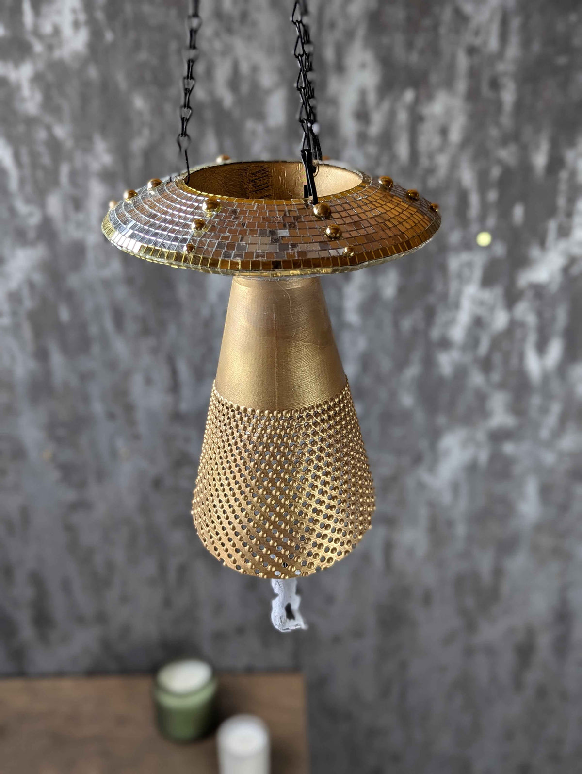 StarGlow UFO Planter front view showing planting area