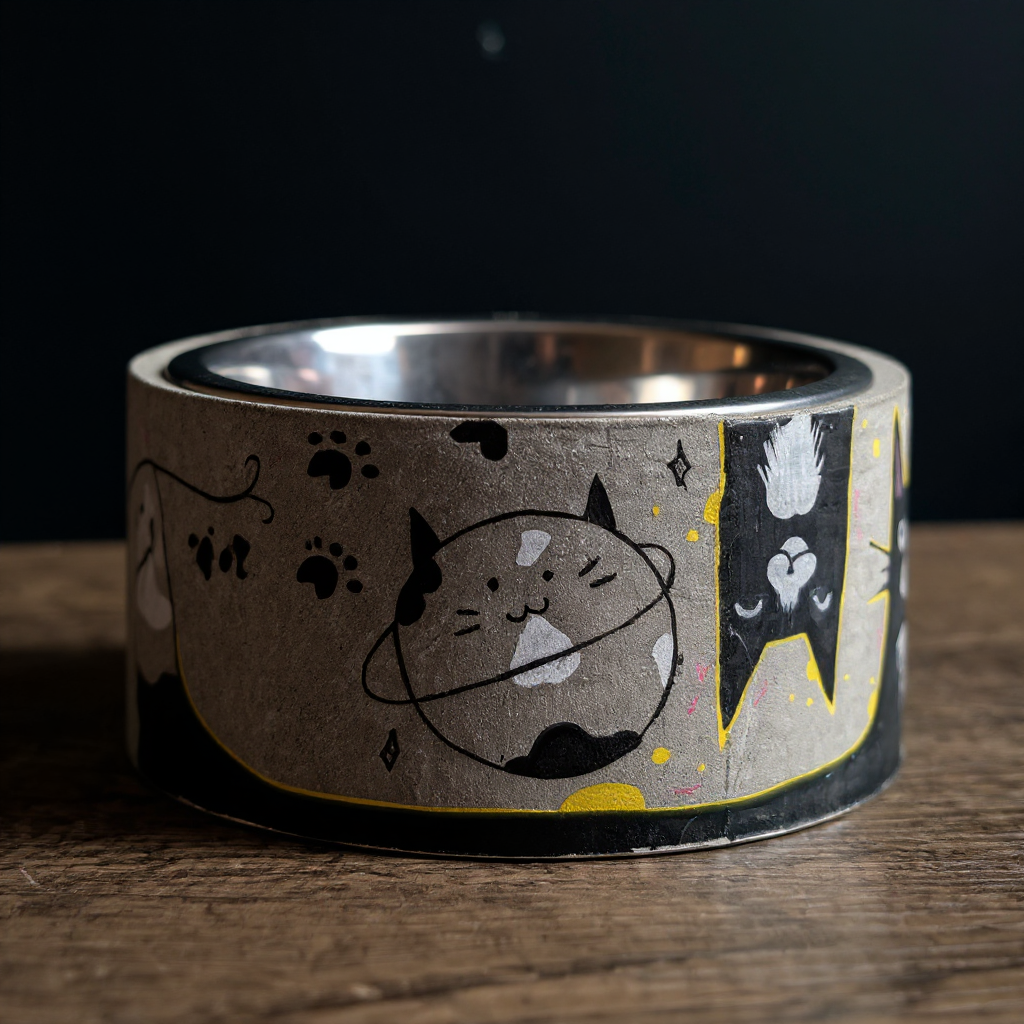 Personalized Graffiti Pet Bowl | Custom Dog Bowl & Unique Cat Feeder