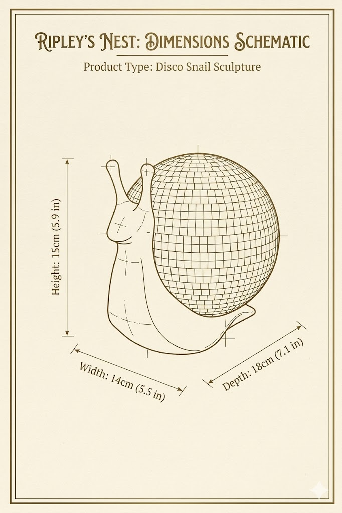 The Slow Dancer - Disco Snail Sculpture — detail view 10 of 10