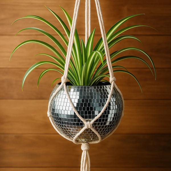 Disco Ball Hanging Planter