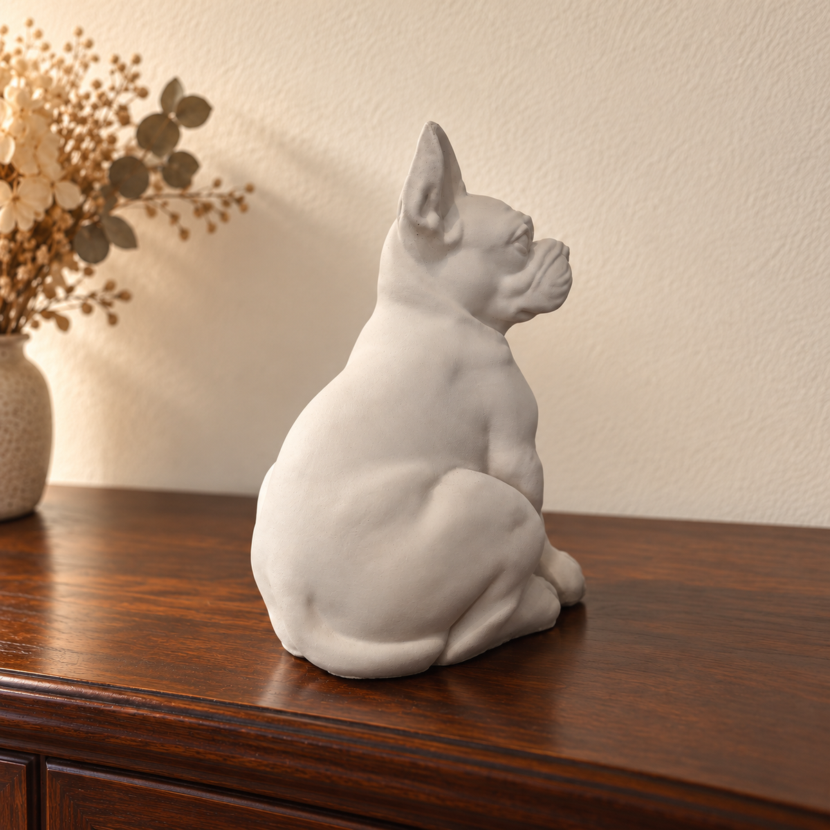 Opposite profile for the custom dog urn