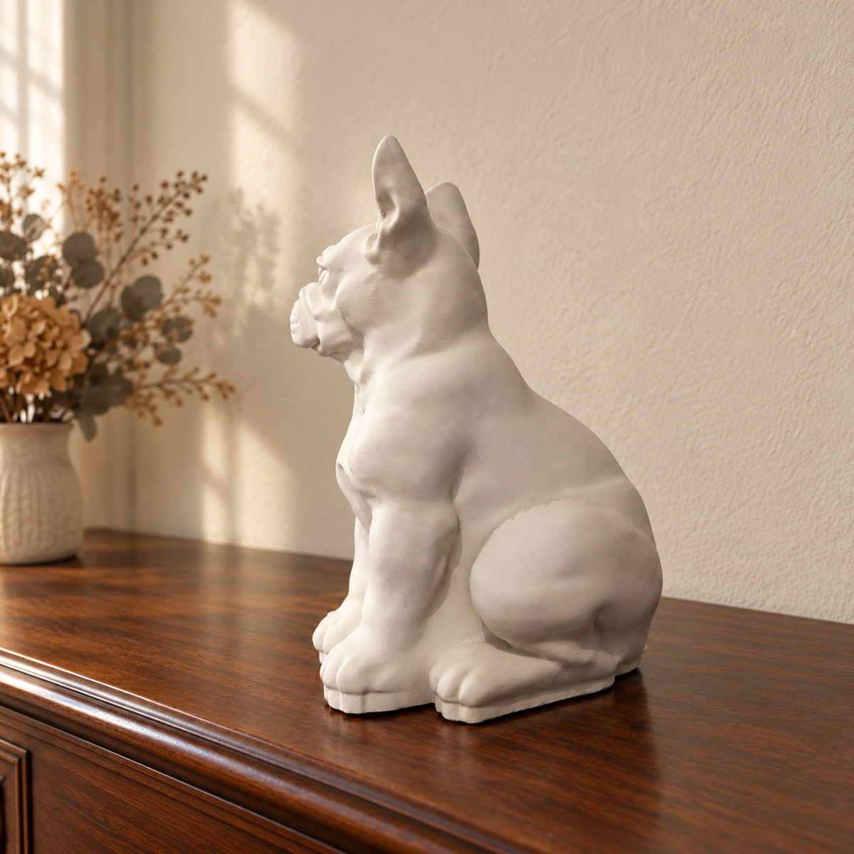 Three-quarter for the custom dog urn