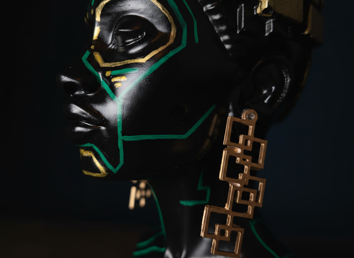 Detail Teal Traces Earring 02