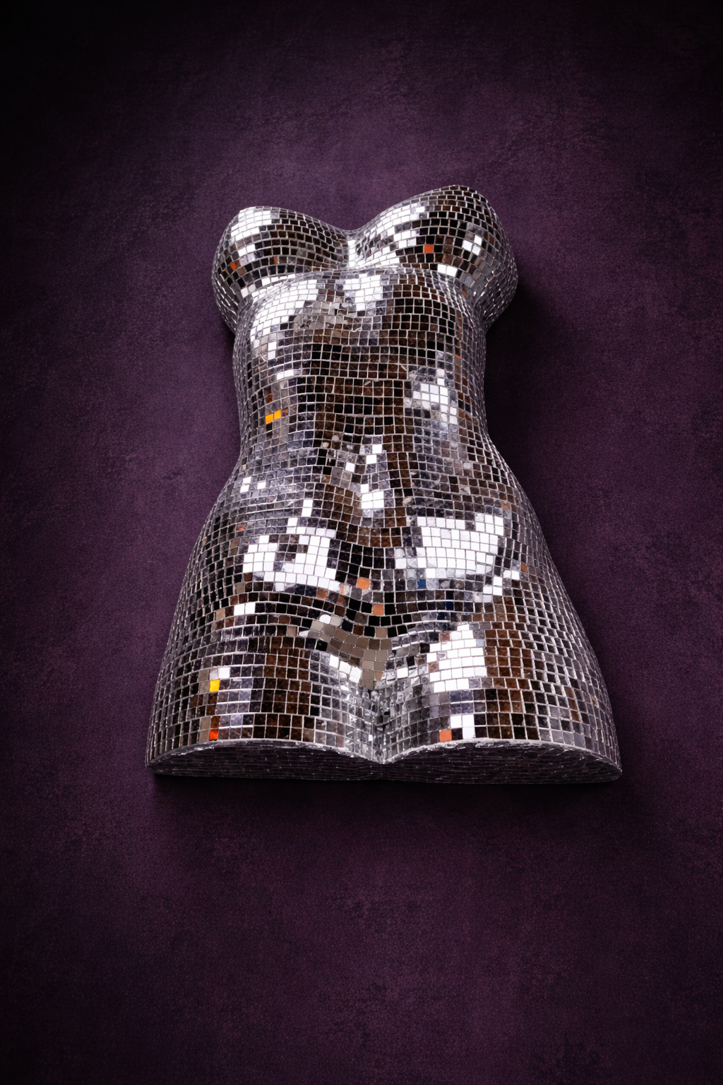 The Disco Era mirror ball bust on dark background