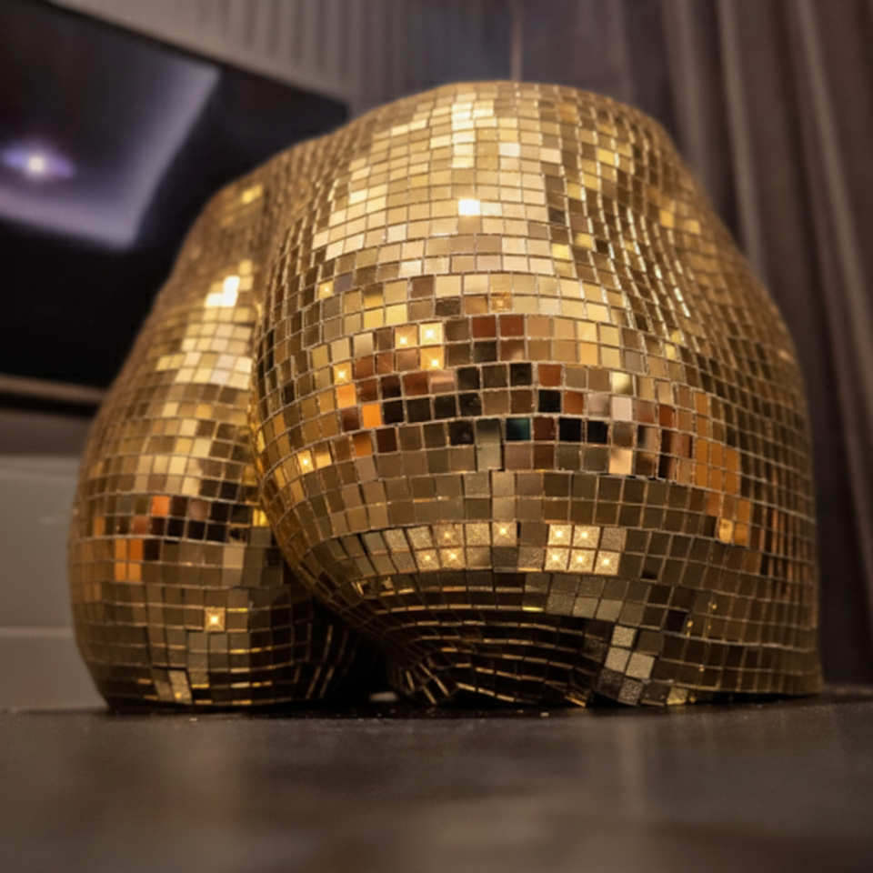 The Disco Duo Mirror Planters natural light colour reference