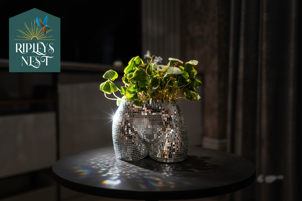 The Disco Duo Mirror Planters lifestyle context shot