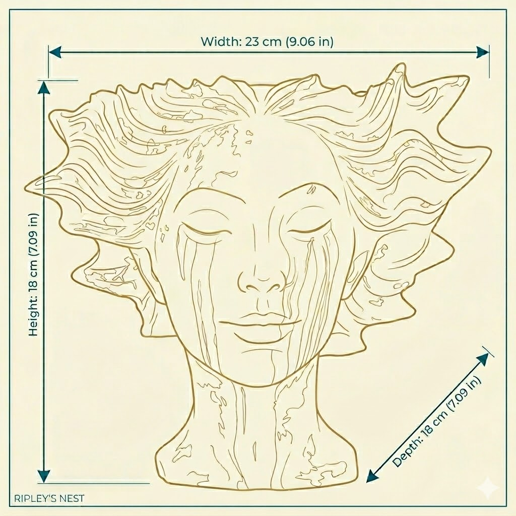 Golden Tears Head Planter — detail view 8 of 8