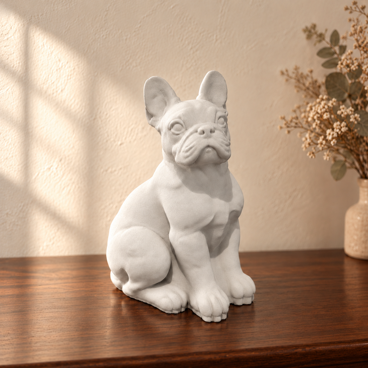 Hero — chalk off-white for the custom dog urn
