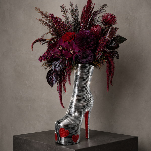 Disco Ball High Heel Vase | Heartbreaker XL