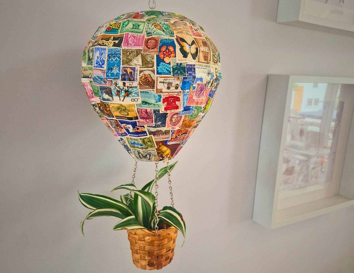 Safari Balloon Planter front view showing planting area