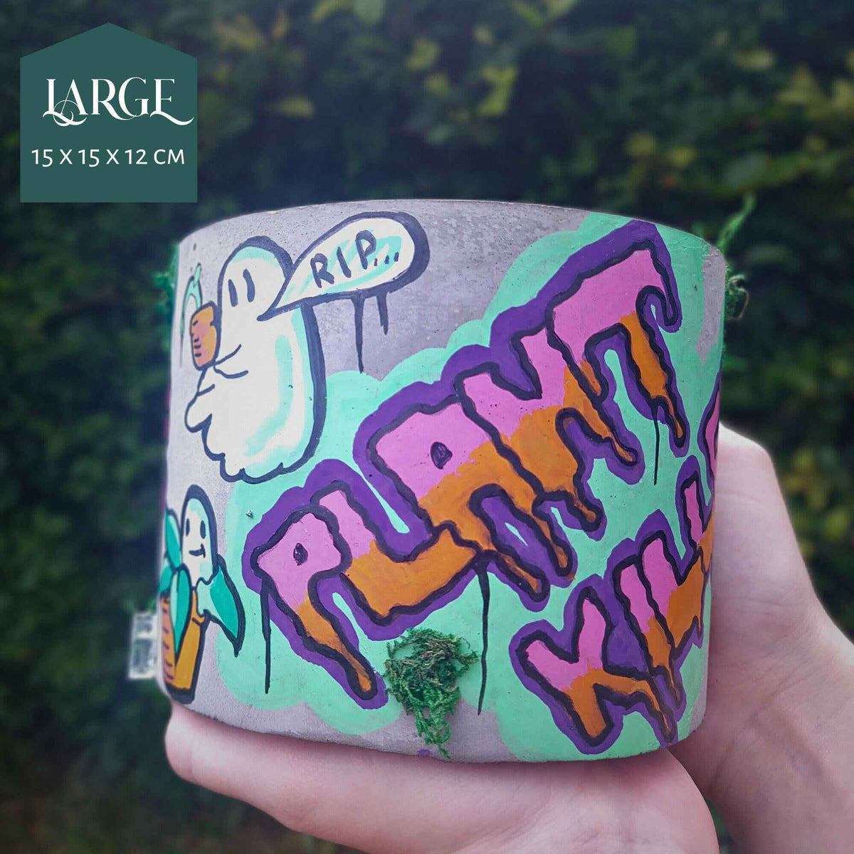 Urban Canvas Planter close-up texture detail