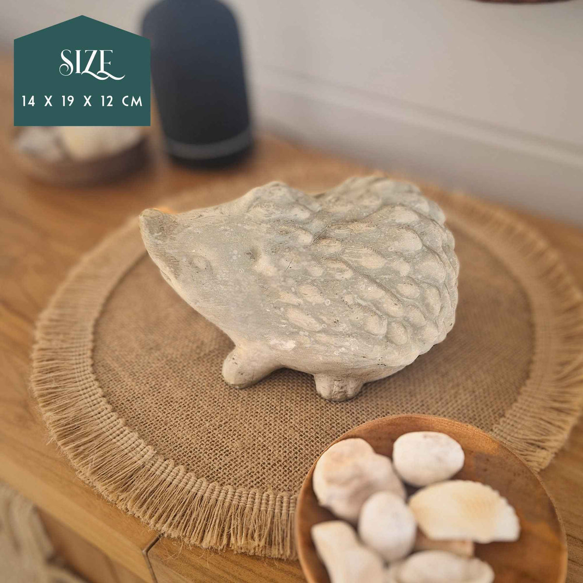 Parsnip Hedgehog Ornament rear view