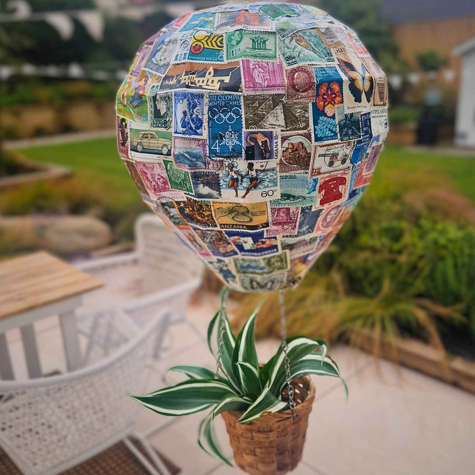 Safari Balloon Planter drainage and base detail