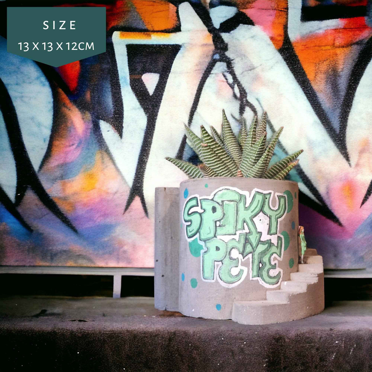 Personalised Name Planter front view showing planting area