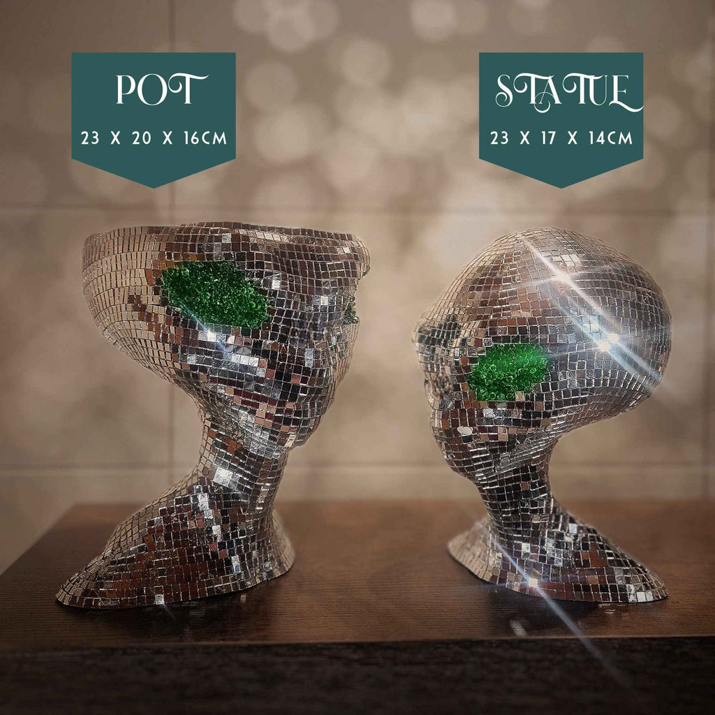 Mirror Ball Galaxy Gazer Decorative Statue