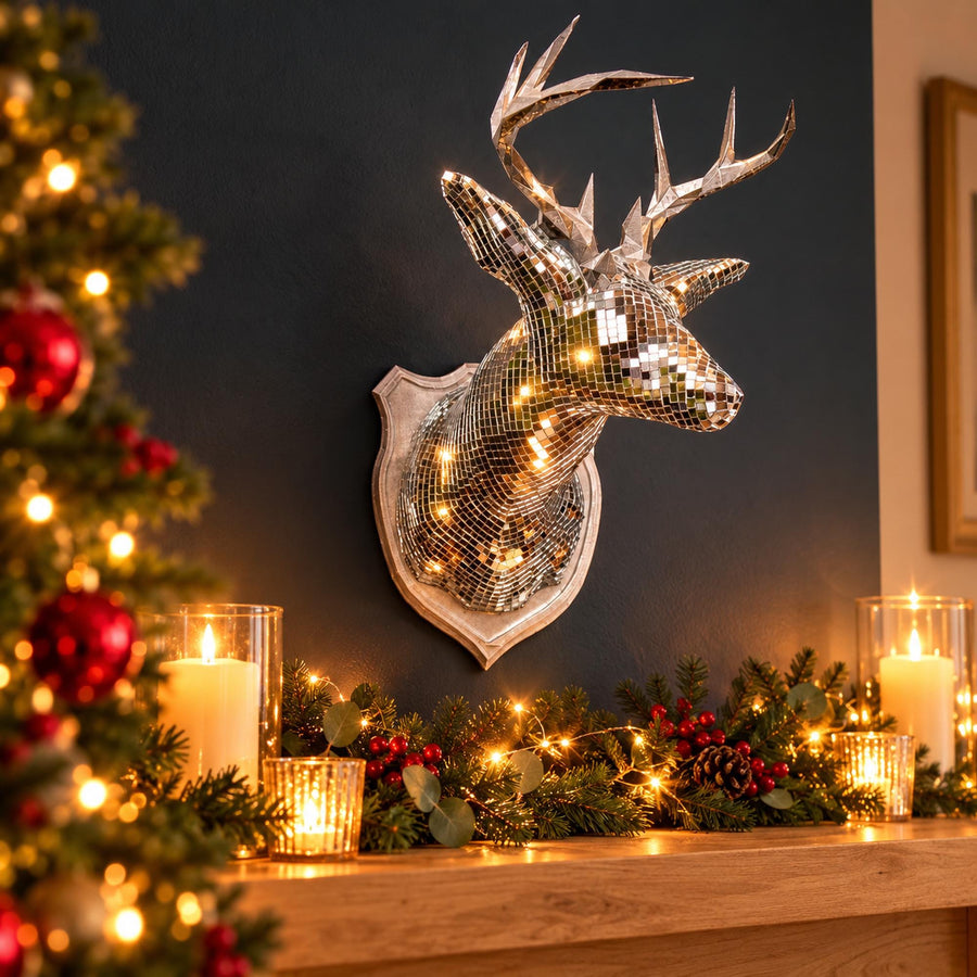 Stag Mirror Wall Art | Stag Night Disco Deer Head