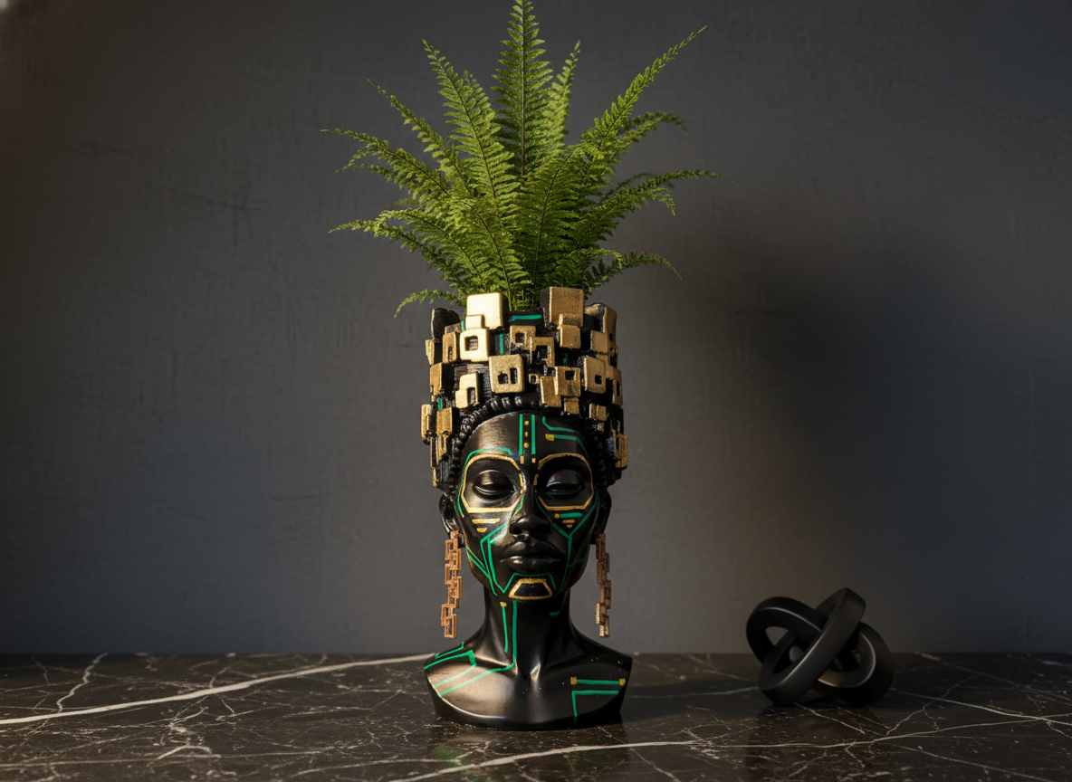 Lifestyle Marble Surface Fern 08