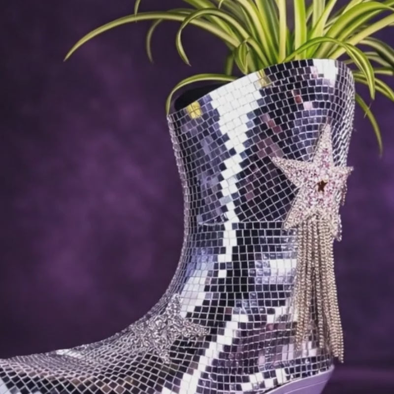 Disco Ball Planter – Cowboy Boot Plant Pot