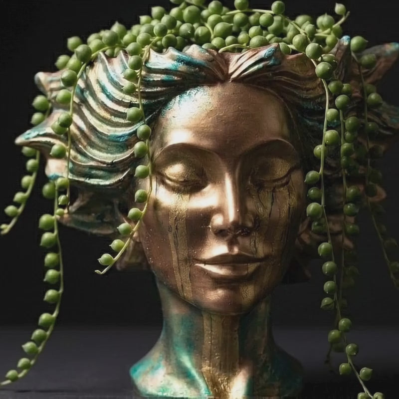 Golden Tears Head Planter product video