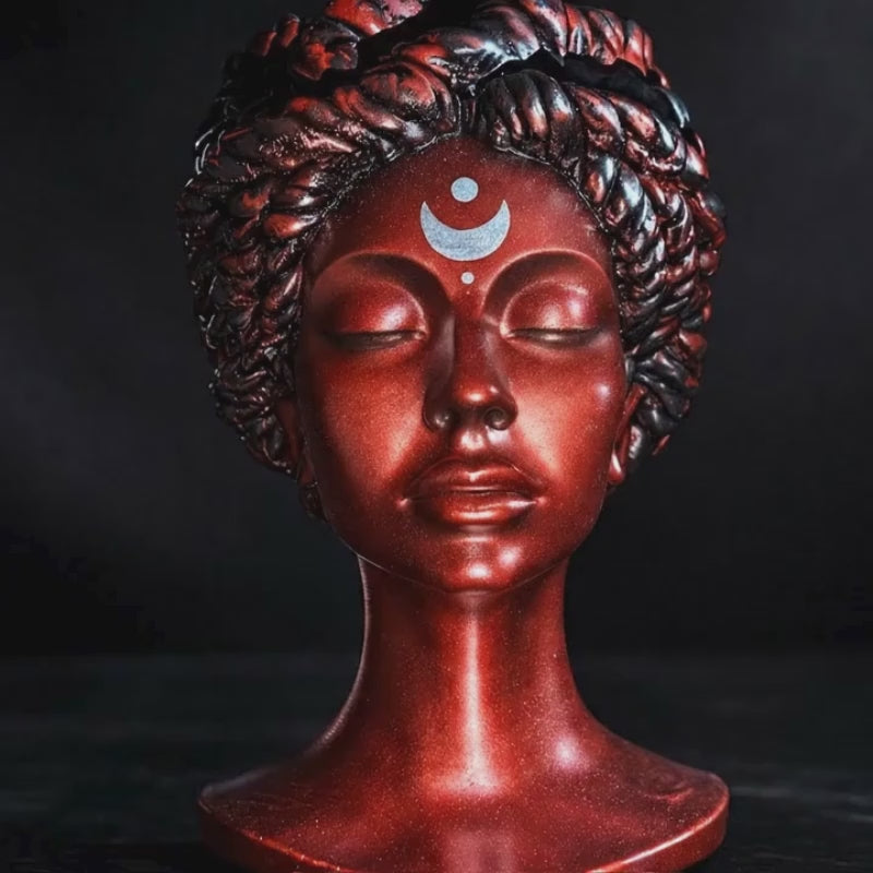 Blood Moon goddess bust planter product video