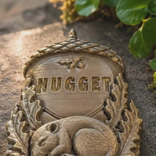 Personalised acorn grave marker product video