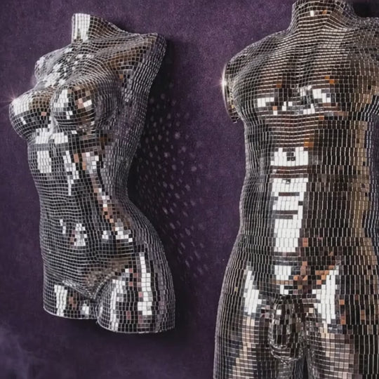 Midnight Icons mirror ball wall art duo video