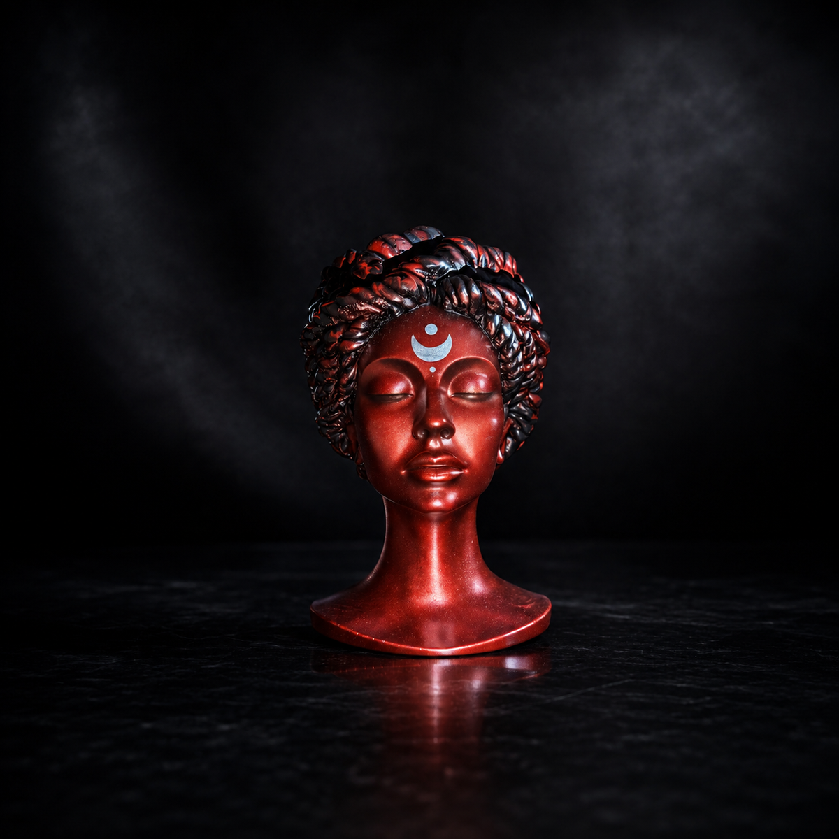 Blood Moon goddess bust planter — image 1