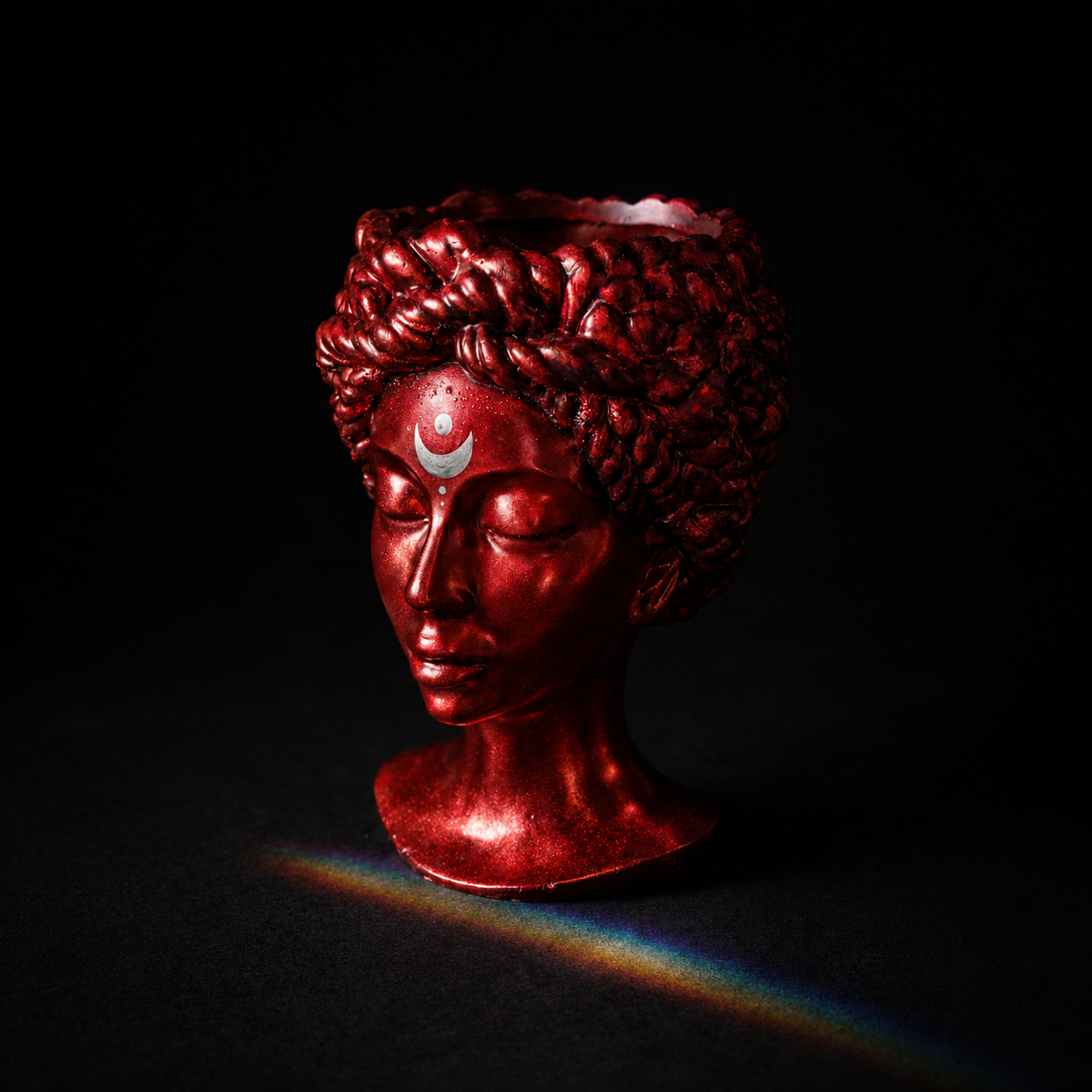 Blood Moon goddess bust planter — image 3