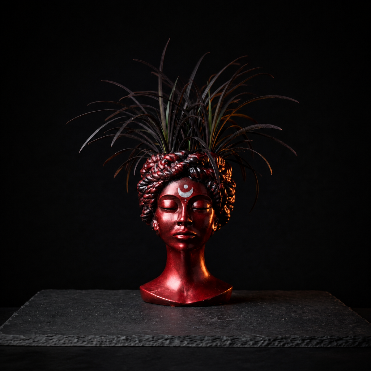 Blood Moon goddess bust planter — image 5