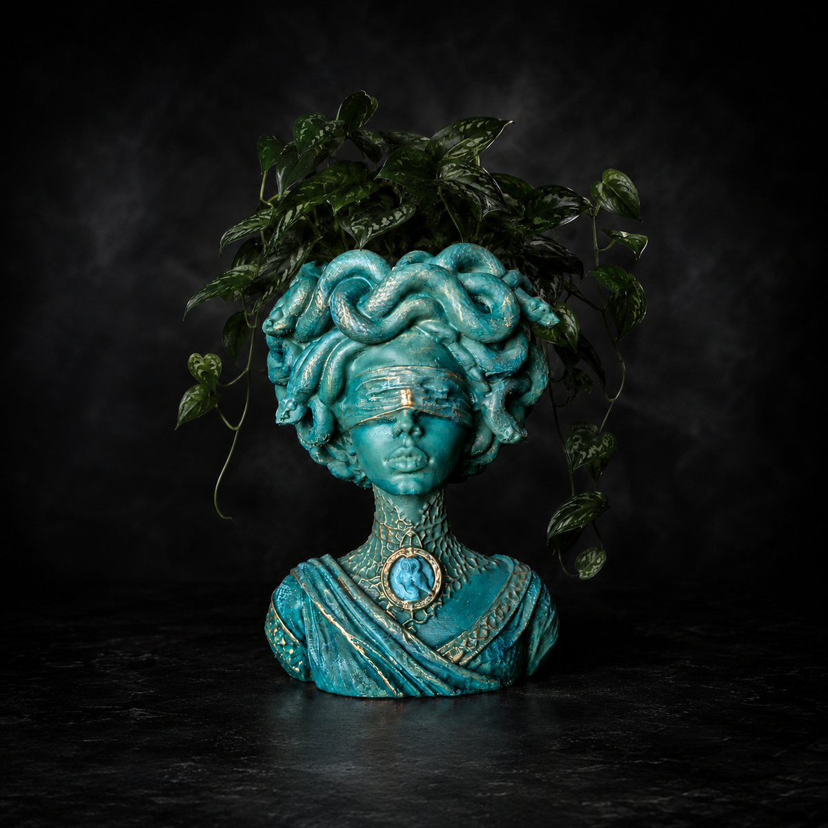 Blindfolded Medusa Planter | Still Standing