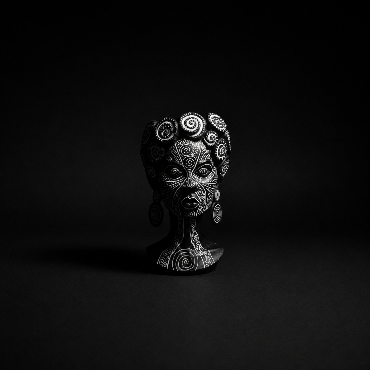 African head planter full body view