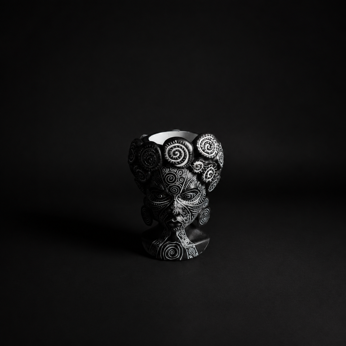 African head planter overhead view