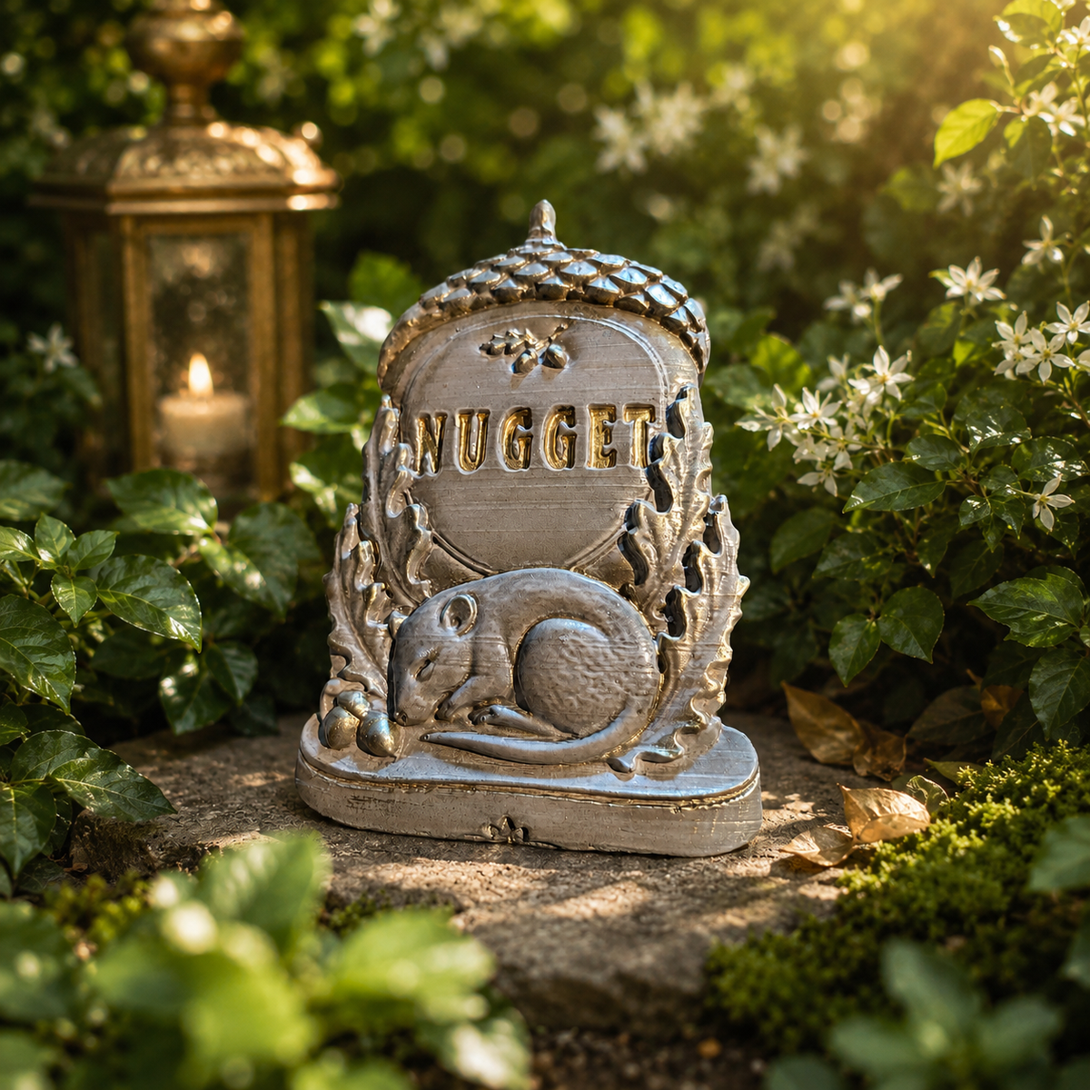 Personalised acorn grave marker, product photo 3