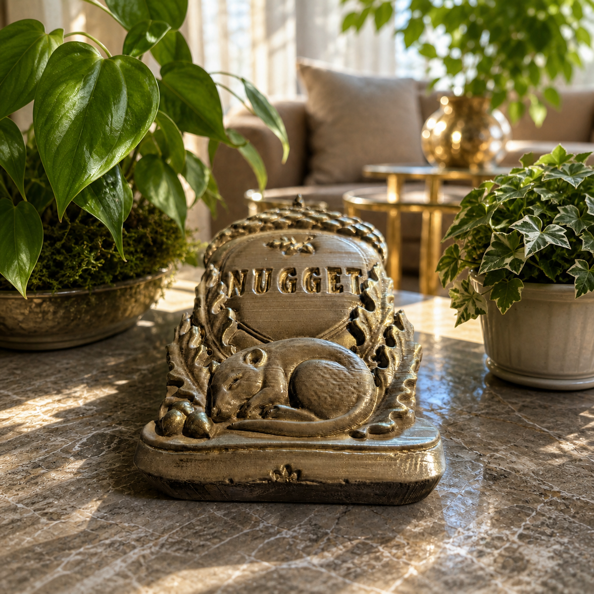 Personalised acorn grave marker, product photo 7