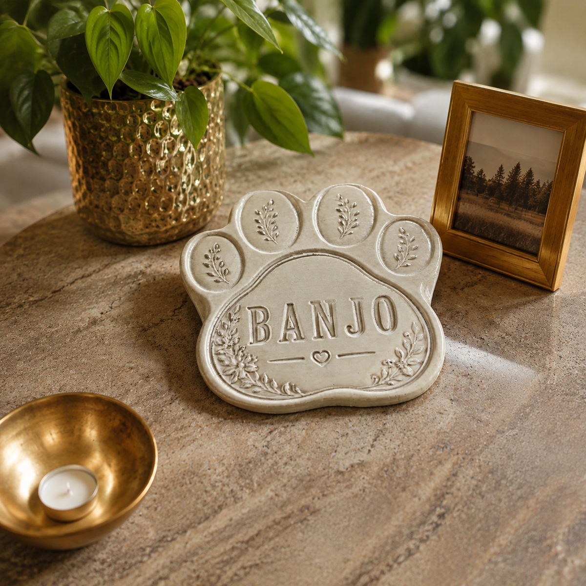 Personalised Paw Grave Marker