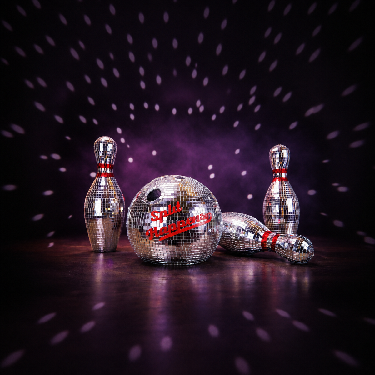 Mirror bowling ball reflective bokeh