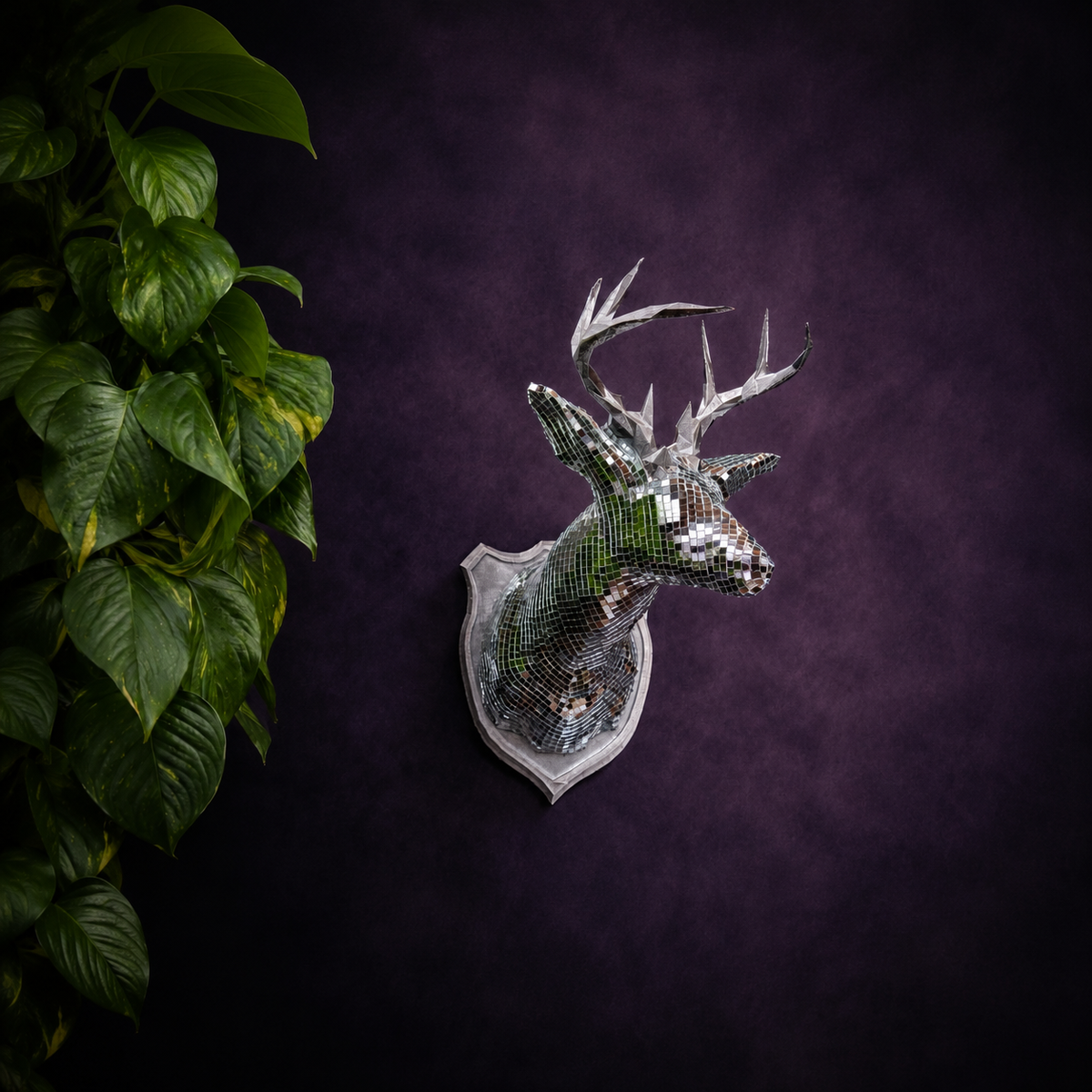 Stag Mirror Wall Art | Stag Night Disco Deer Head
