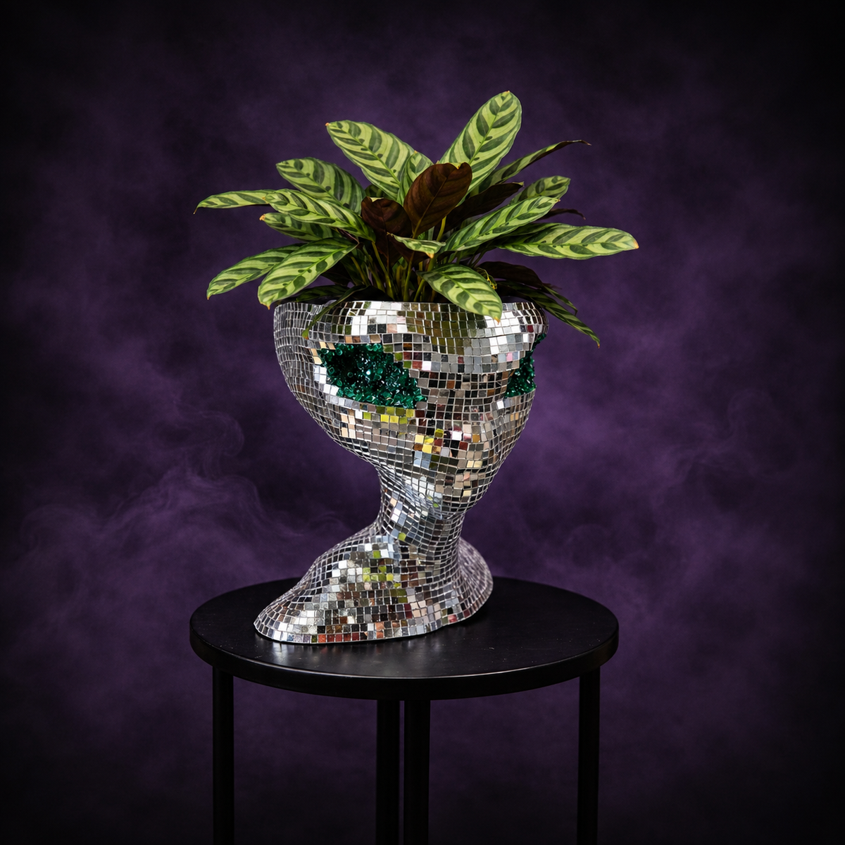 Disco Alien Head: Planter or Statue
