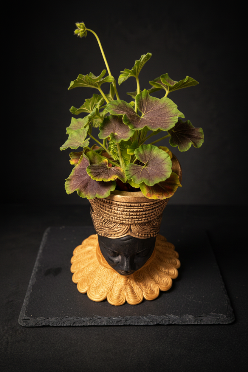 Nefertari planter overhead view