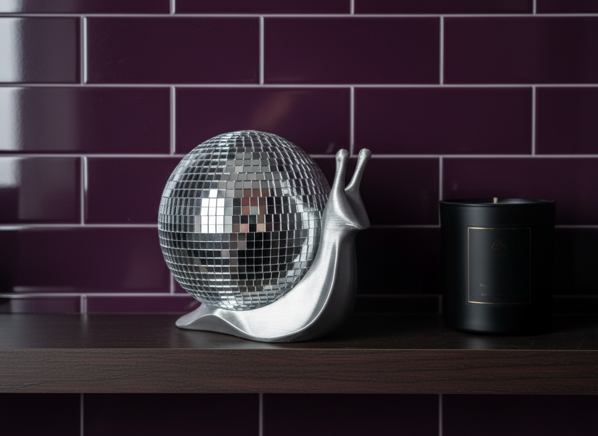 The Slow Dancer - Disco Snail Sculpture — detail view 8 of 10