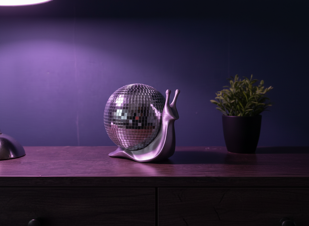 The Slow Dancer - Disco Snail Sculpture — detail view 6 of 10