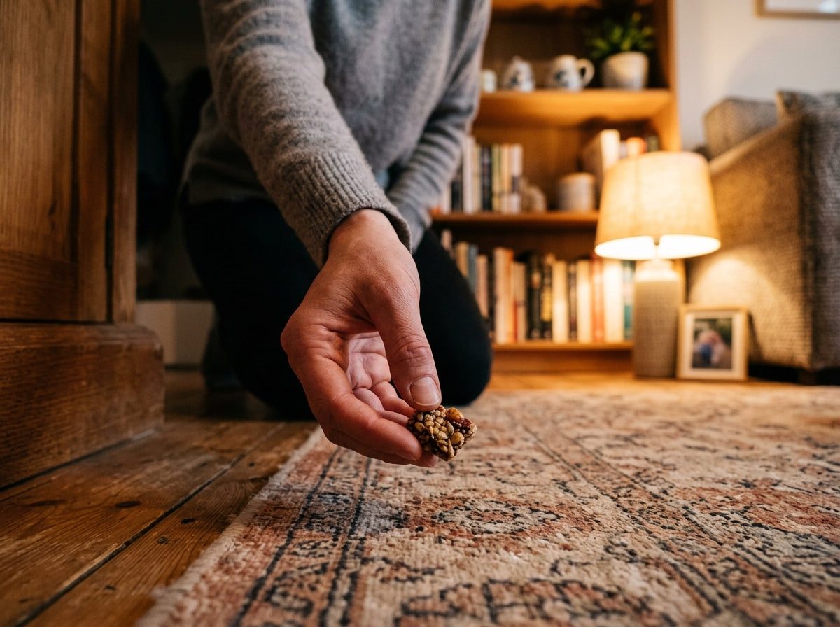 Hand offering treat to rat \u2014 drag slider to blur